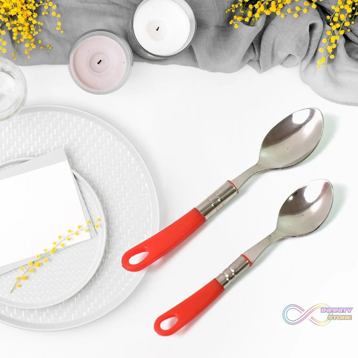 Luxury Cutlery Set for Dining Table Stainless Steel 26 - Piece Set With Stand (1 Set - infinityexculsivestore.com