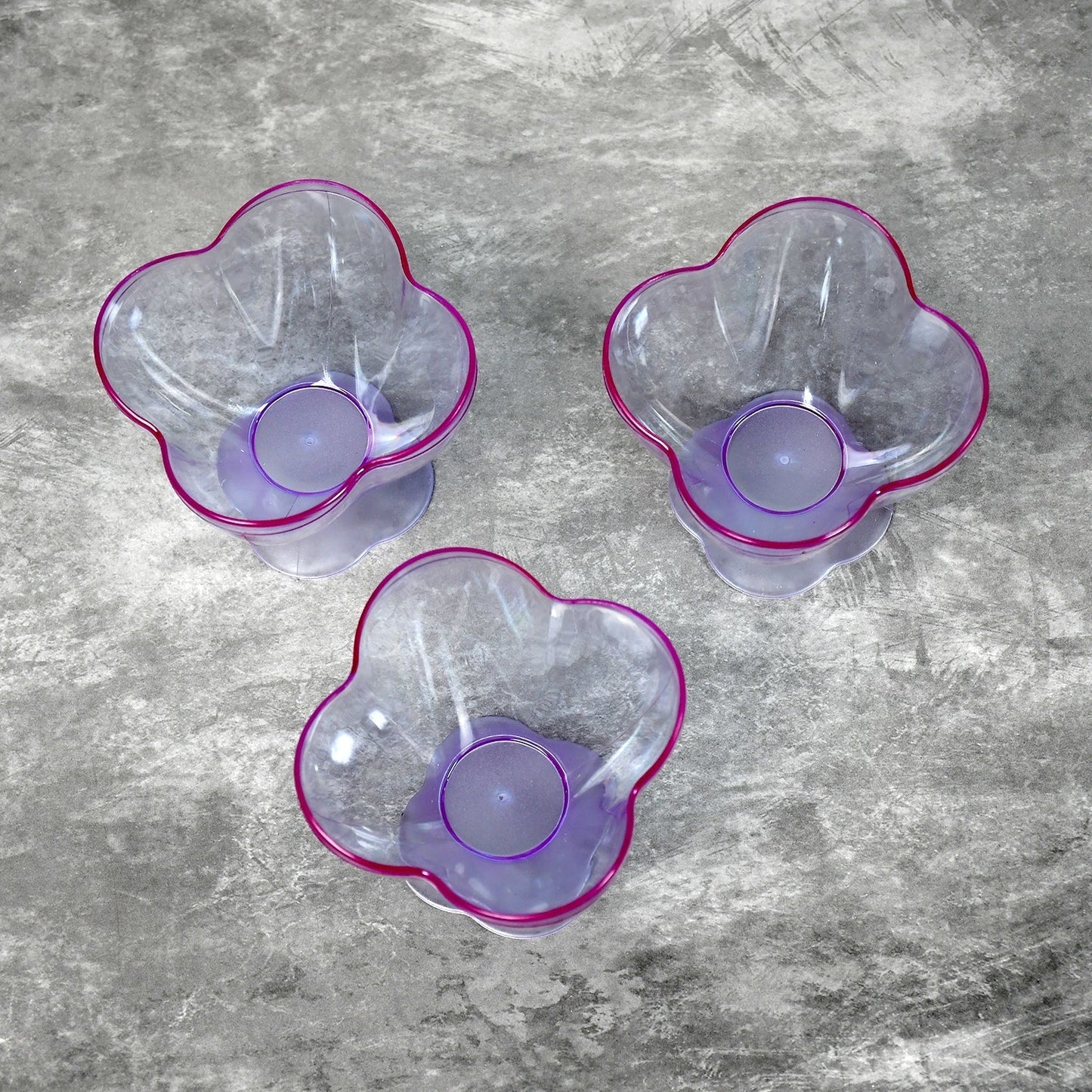 MODERN STYLE DESSERT & ICE CREAM BOWL PLASTIC 6PCS FOR HOME ,OFFICE,PARTY - infinityexculsivestore.com