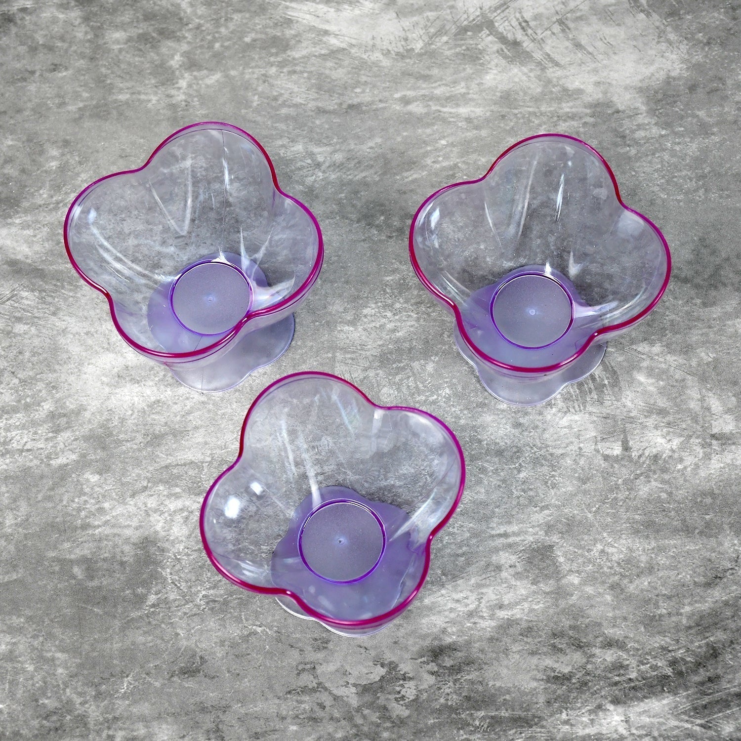 MODERN STYLE DESSERT & ICE CREAM BOWL PLASTIC 6PCS FOR HOME ,OFFICE,PARTY - infinityexculsivestore.com