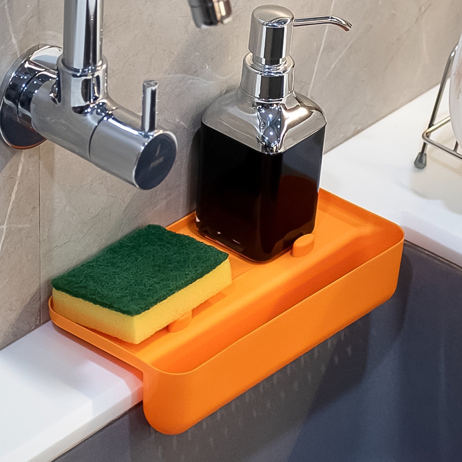 MULTI FUNCTIONAL DRAINER SHELF SINK STORAGE HOLDER Sink Colander Strainer Basket (1 Pc) - infinityexculsivestore.com