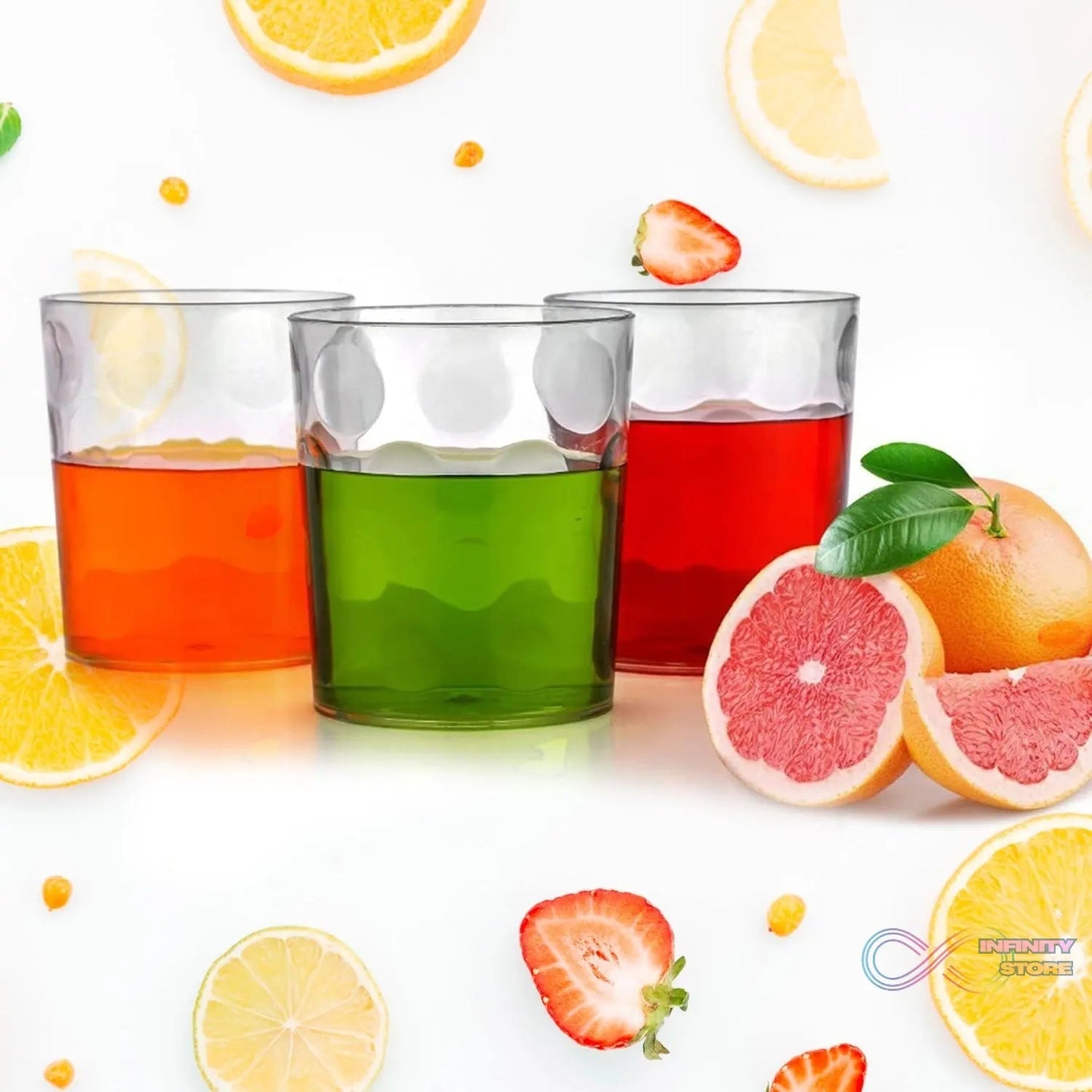 Magic Glass Clear Glass Bubble Water Juice Glasses (6 Pcs Set) - infinityexculsivestore.com