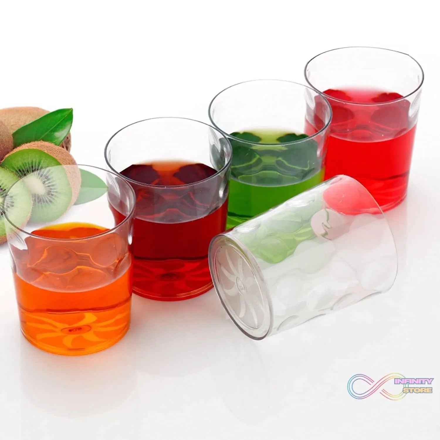 Magic Glass Clear Glass Bubble Water Juice Glasses (6 Pcs Set) - infinityexculsivestore.com