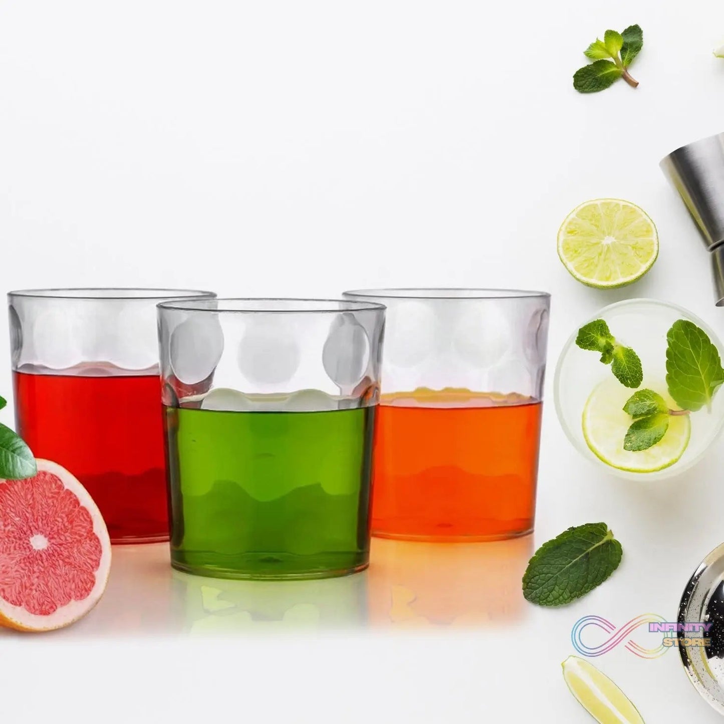Magic Glass Clear Glass Bubble Water Juice Glasses (6 Pcs Set) - infinityexculsivestore.com