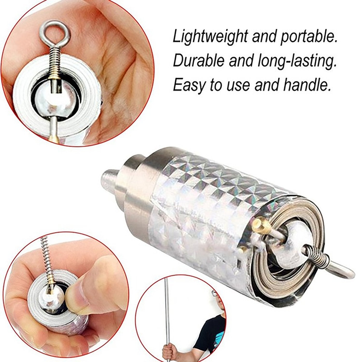 Magic Toy Metal High Elasticity Steel Silver Appearing Cane Magic Toy Magic Steel - infinityexculsivestore.com