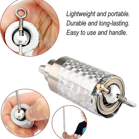 Magic Toy Metal High Elasticity Steel Silver Appearing Cane Magic Toy Magic Steel - infinityexculsivestore.com