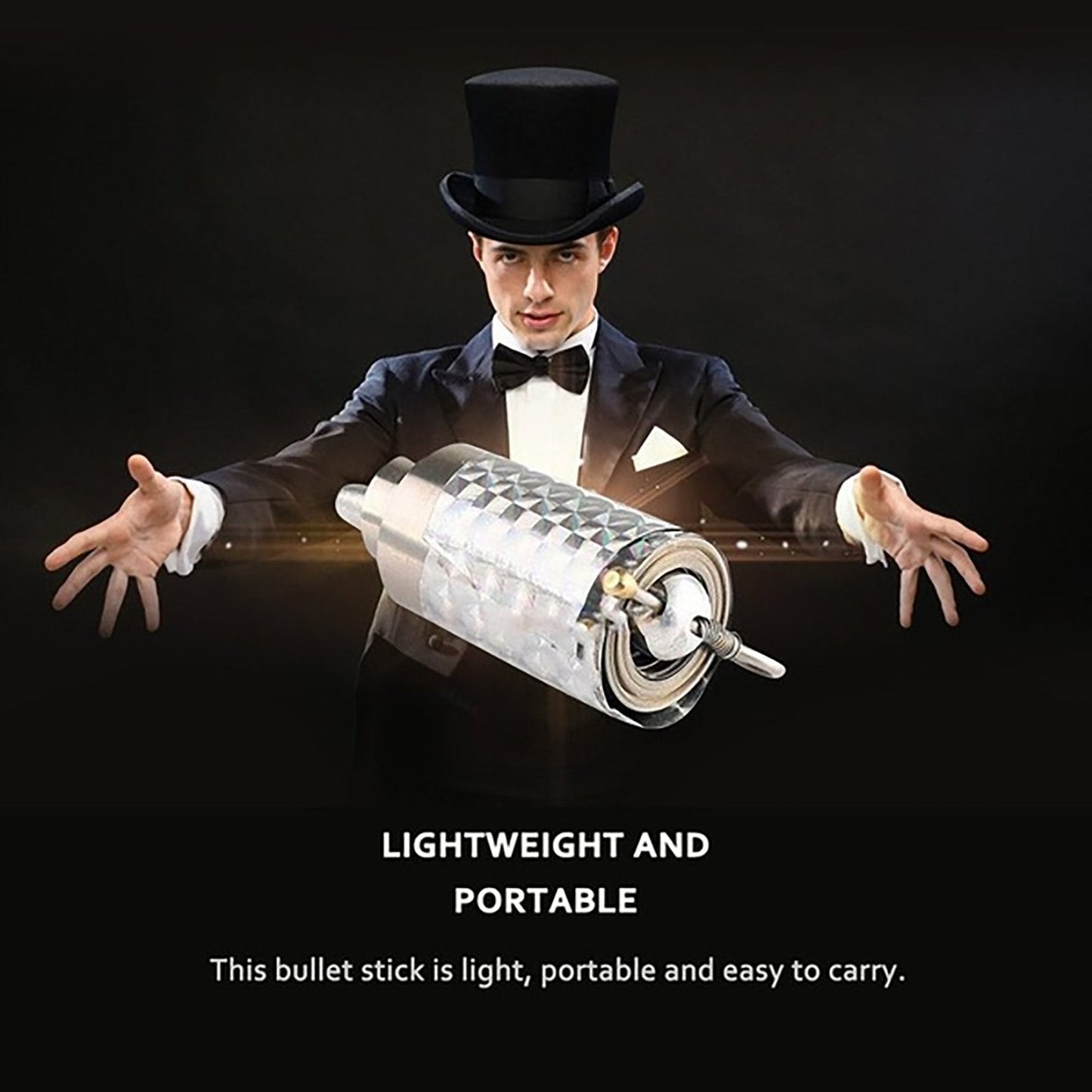 Magic Toy Metal High Elasticity Steel Silver Appearing Cane Magic Toy Magic Steel - infinityexculsivestore.com