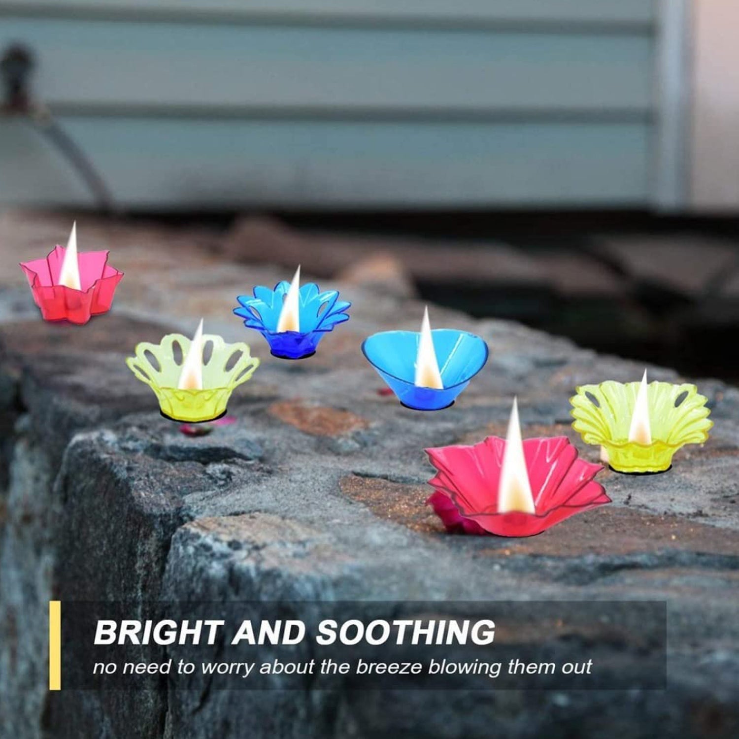 Magical Reflection Diya Set with 6 Attractive Design Cup Set Of 12 Pieces - infinityexculsivestore.com