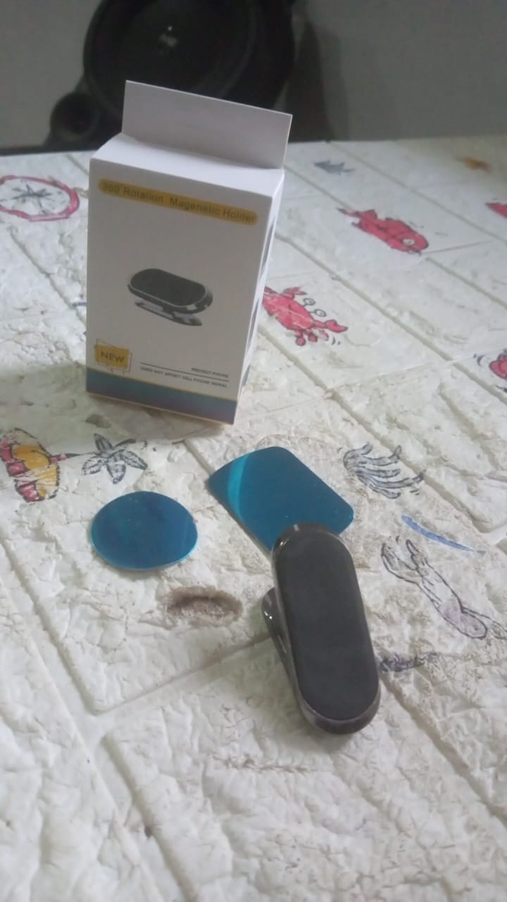 Magnetic Phone Mount/Holder for Car, Super Strong Magnet Universal Car Mount, Dashboard 360° Rotation for Car, Desk, Office, Home & Kitchen for All Smart phones (1 Pc) - infinityexculsivestore.com