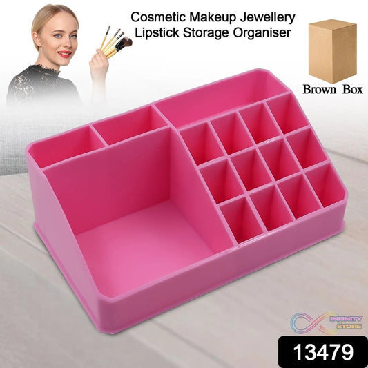 Makeup Organiser Cosmetic Makeup Lipstick Storage Box with Drawer Plastic Case Holder Skin Care Products (1 Pc) - infinityexculsivestore.com