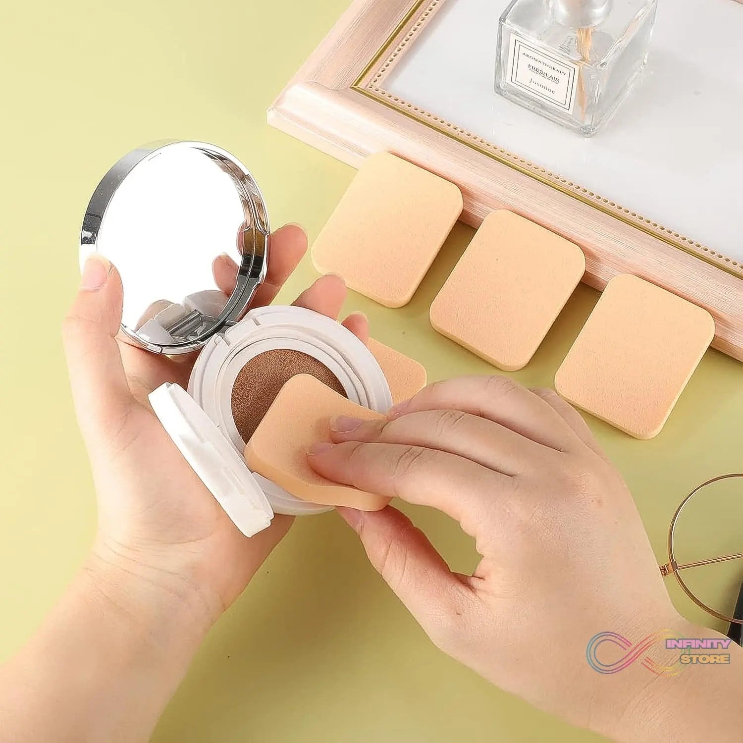 Makeup Sponges Set, Perfect for Liquid, Cream, and Powder (6 Pcs Set) - infinityexculsivestore.com