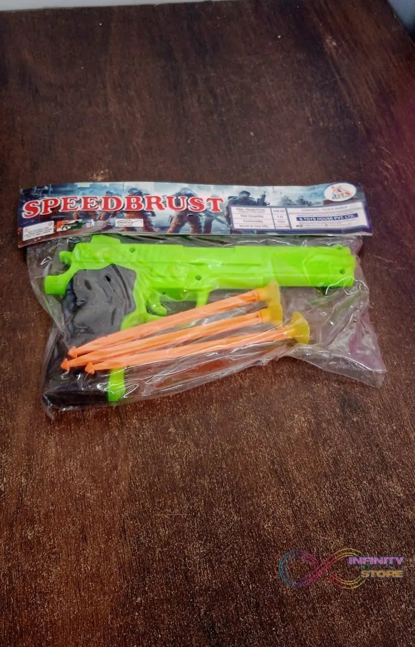 Manual 1 Gun Toys for Kids with 3 Free Soft Suction Dart Bullets / Arrow (1 Set) - infinityexculsivestore.com
