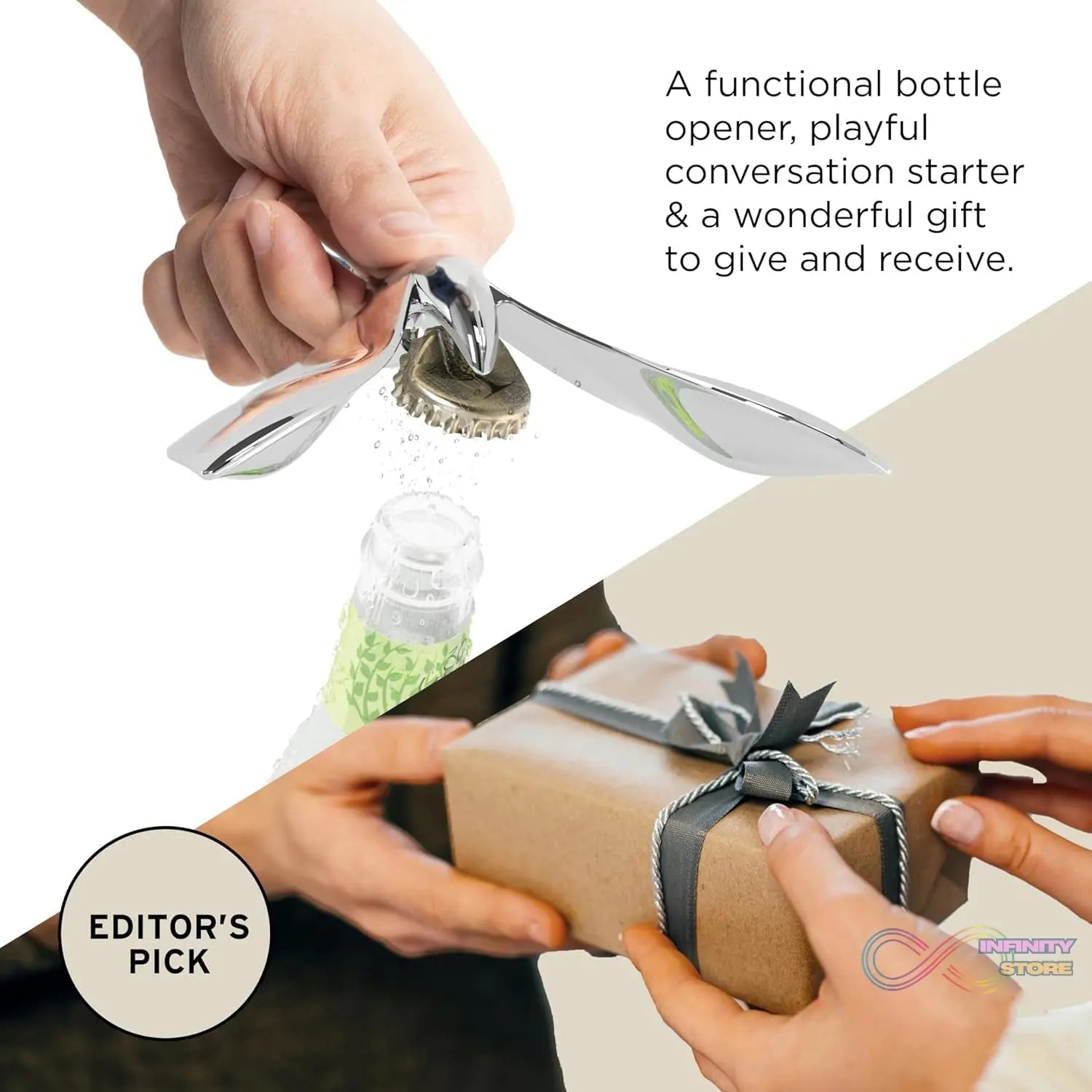 Manual Bottle Opener Bird Shaped Tumbler Balance toy Also (1 Pc) - infinityexculsivestore.com