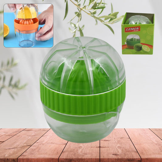 Manual Drink Orange Lemon Citrus Lime Fruit Juice Juicer Squeezer, BPA Free, Press & Pourer With Lid Plastic ManualΒ (1 Pc) - infinityexculsivestore.com
