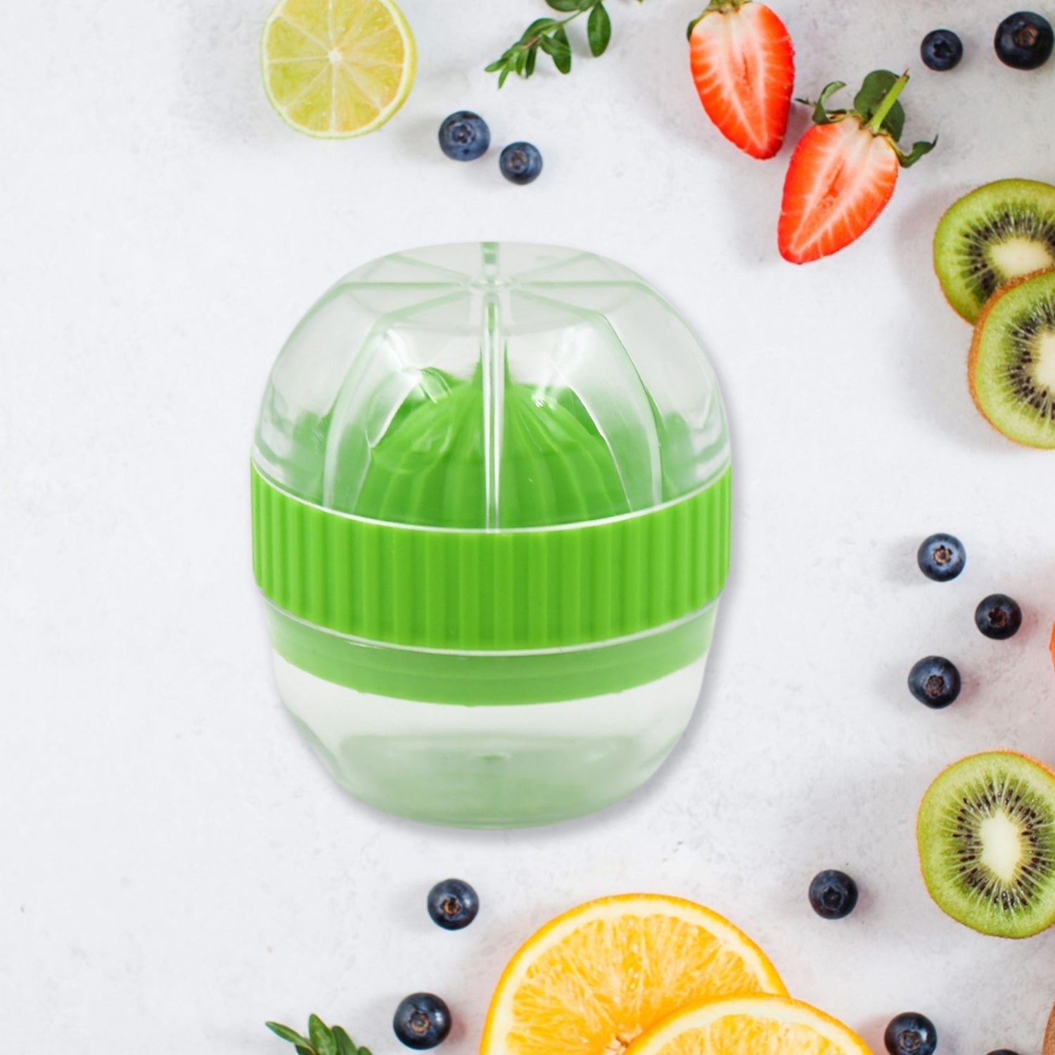 Manual Drink Orange Lemon Citrus Lime Fruit Juice Juicer Squeezer, BPA Free, Press & Pourer With Lid Plastic Manual (1 Pc) - infinityexculsivestore.com