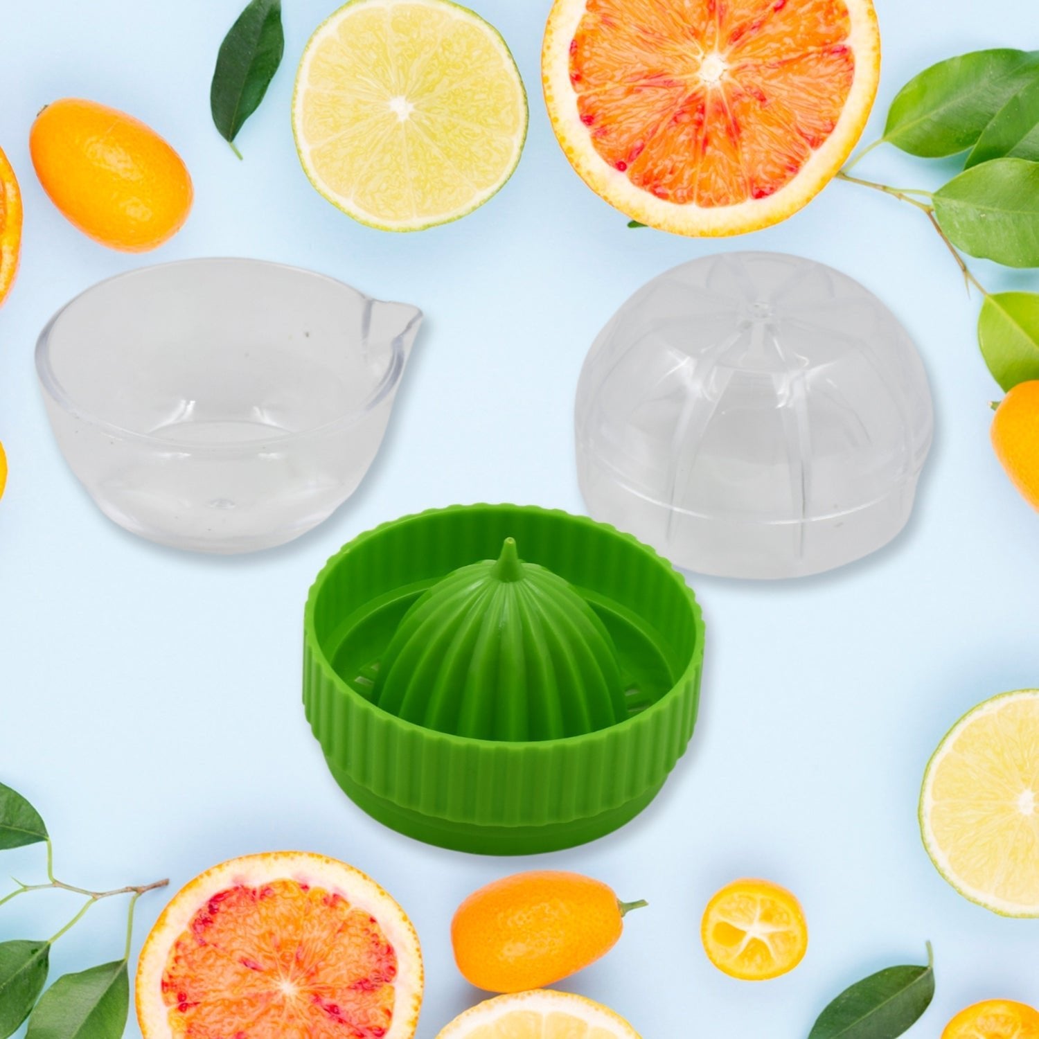 Manual Drink Orange Lemon Citrus Lime Fruit Juice Juicer Squeezer, BPA Free, Press & Pourer With Lid Plastic Manual (1 Pc) - infinityexculsivestore.com