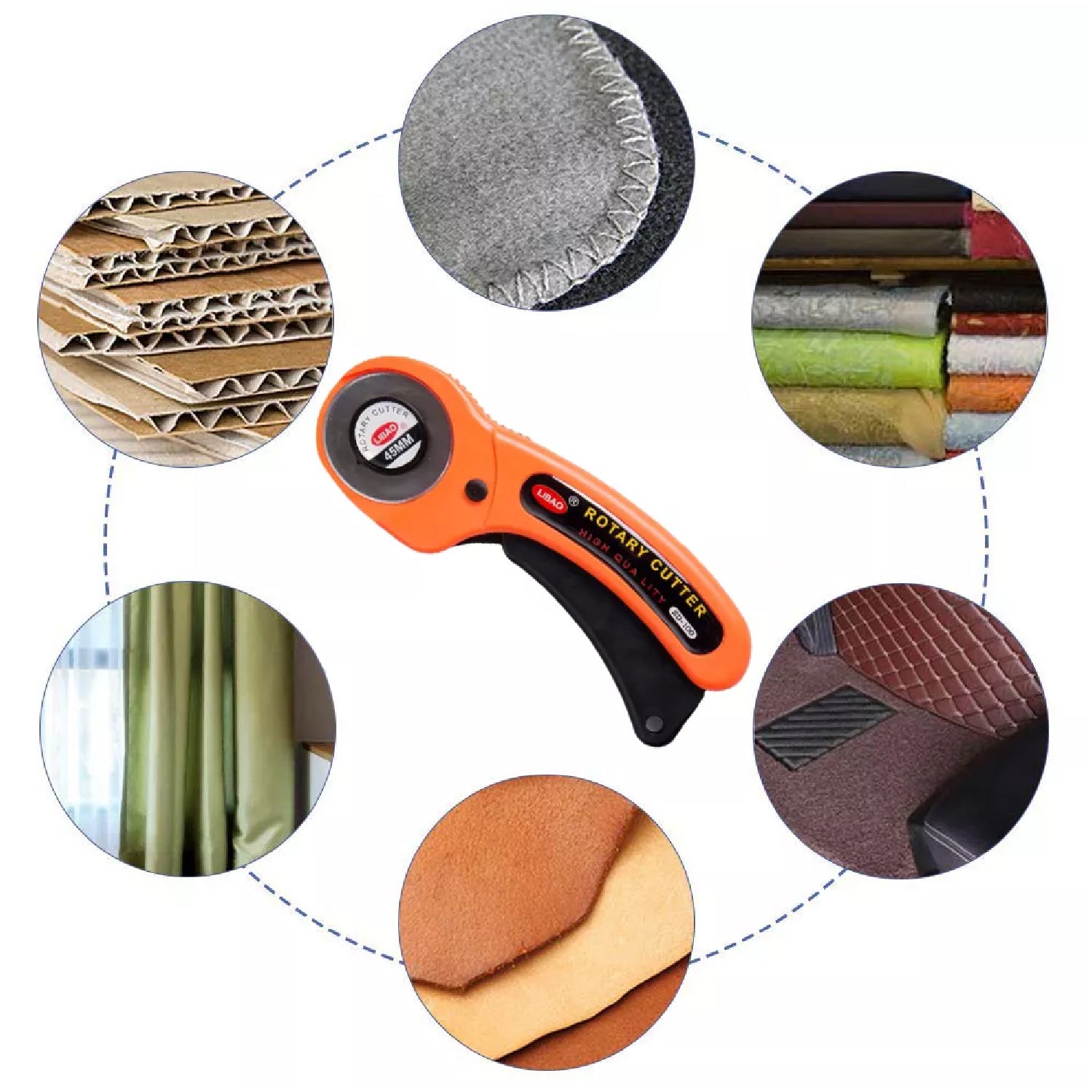 Manual Sewing Roller Cutter Rotary Blade - infinityexculsivestore.com