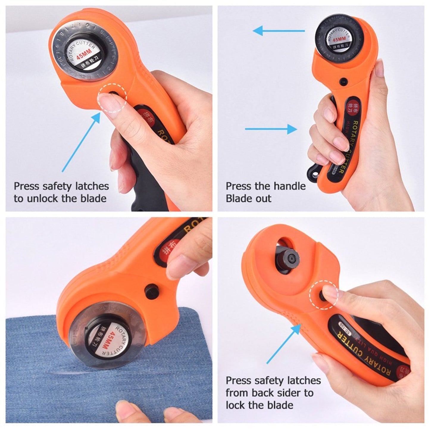 Manual Sewing Roller Cutter Rotary Blade - infinityexculsivestore.com
