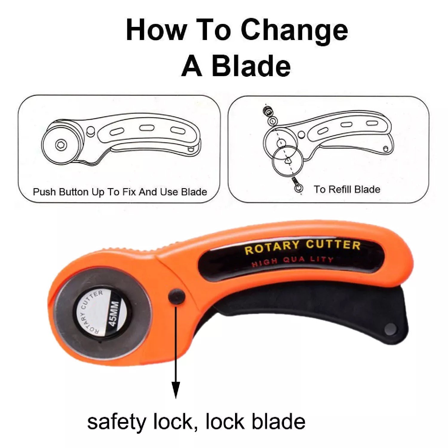 Manual Sewing Roller Cutter Rotary Blade - infinityexculsivestore.com