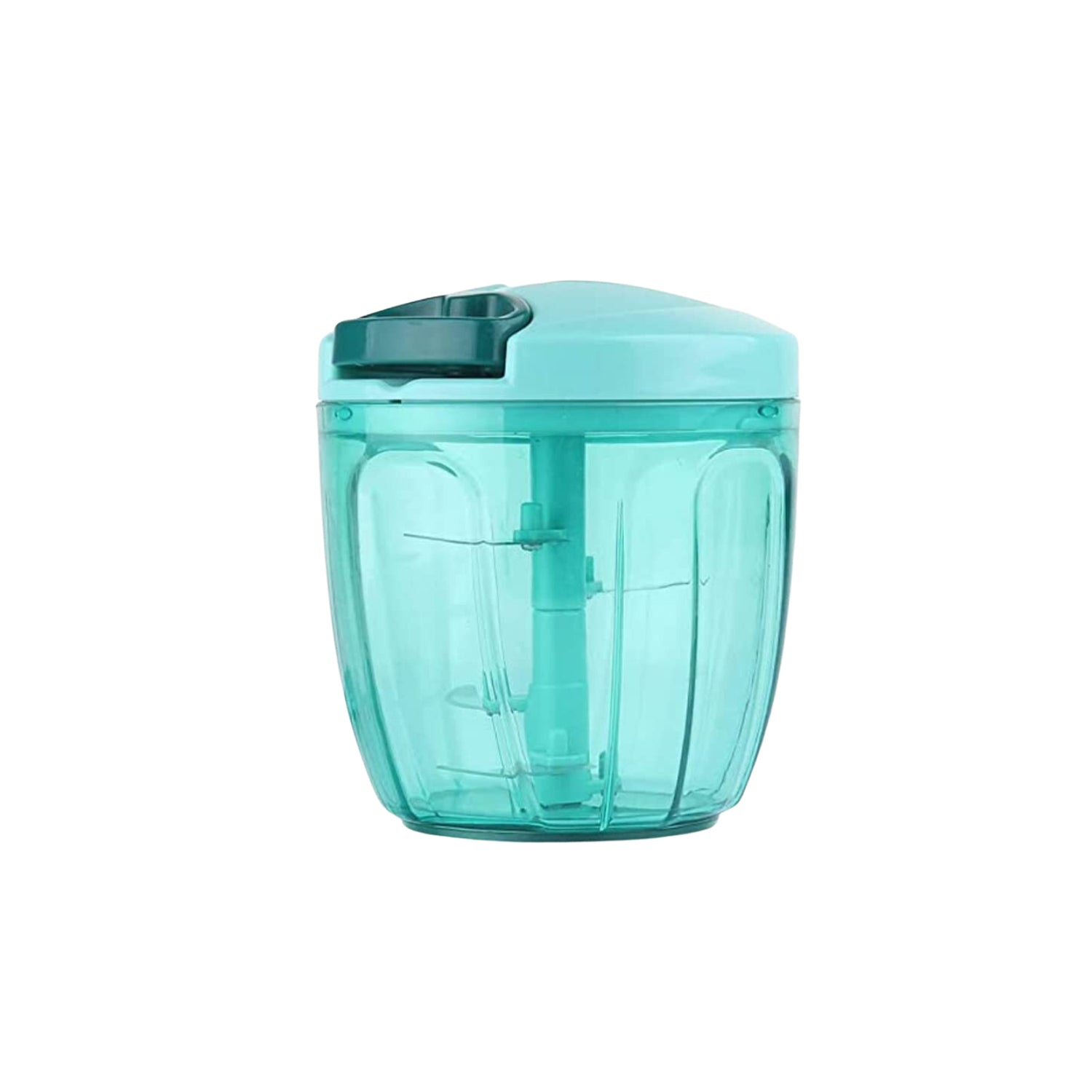 Manual Stainless Steel Compact Extra Sharp Hand Held Vegetable Chopper / Slicer with 5 Blades (750 ml) - infinityexculsivestore.com