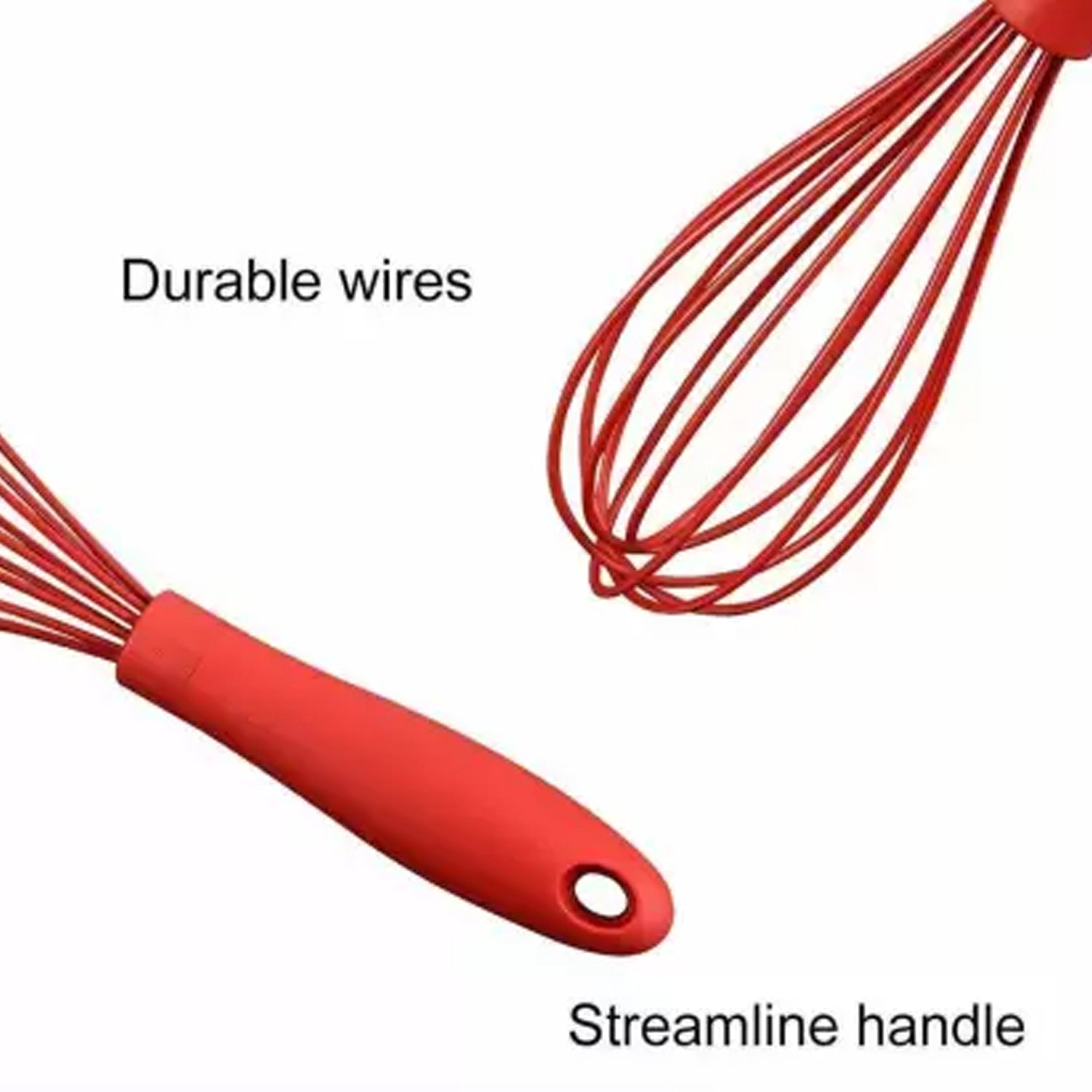 Manual Whisk Mixer Silicone Whisk, Cream Whisk, Flour Mixer, Rotary Egg Mixer, Kitchen Baking Tool. - infinityexculsivestore.com