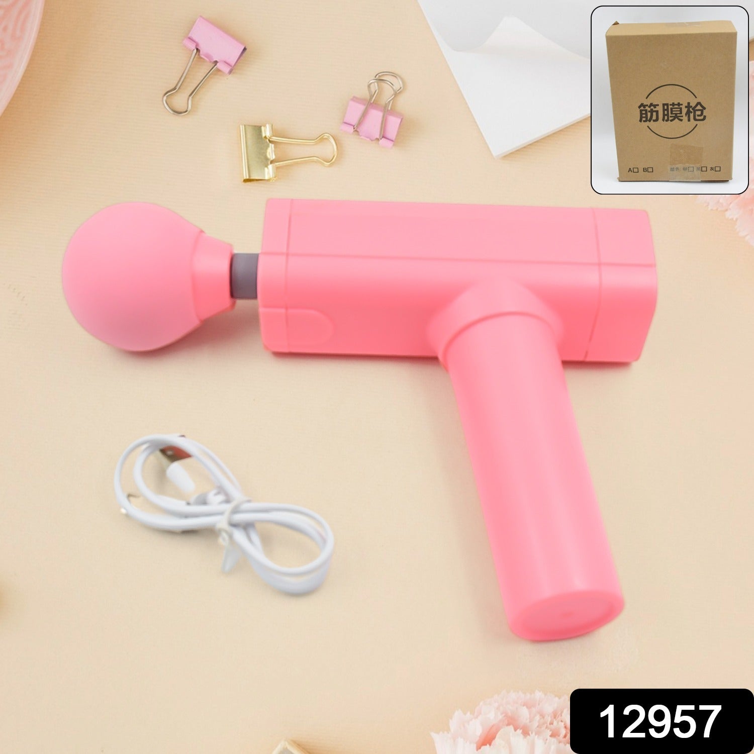 Massage Gun Deep Relax, Powerful Muscle Massager, USB Chargeable (1 Pc) - infinityexculsivestore.com