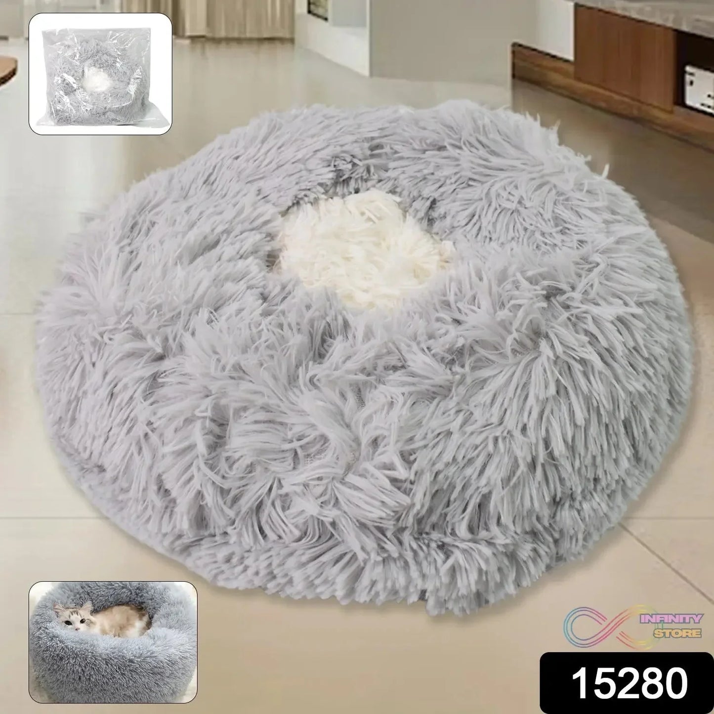 Medium Round Dog Beds for Small, Medium Dogs and Cats (1 Pc) - infinityexculsivestore.com