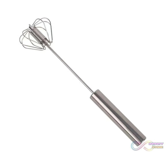 Medium Stainless Steel Egg Whisk, Hand Push Rotary Whisk Blender (1 Pc / 30 Cm) - infinityexculsivestore.com