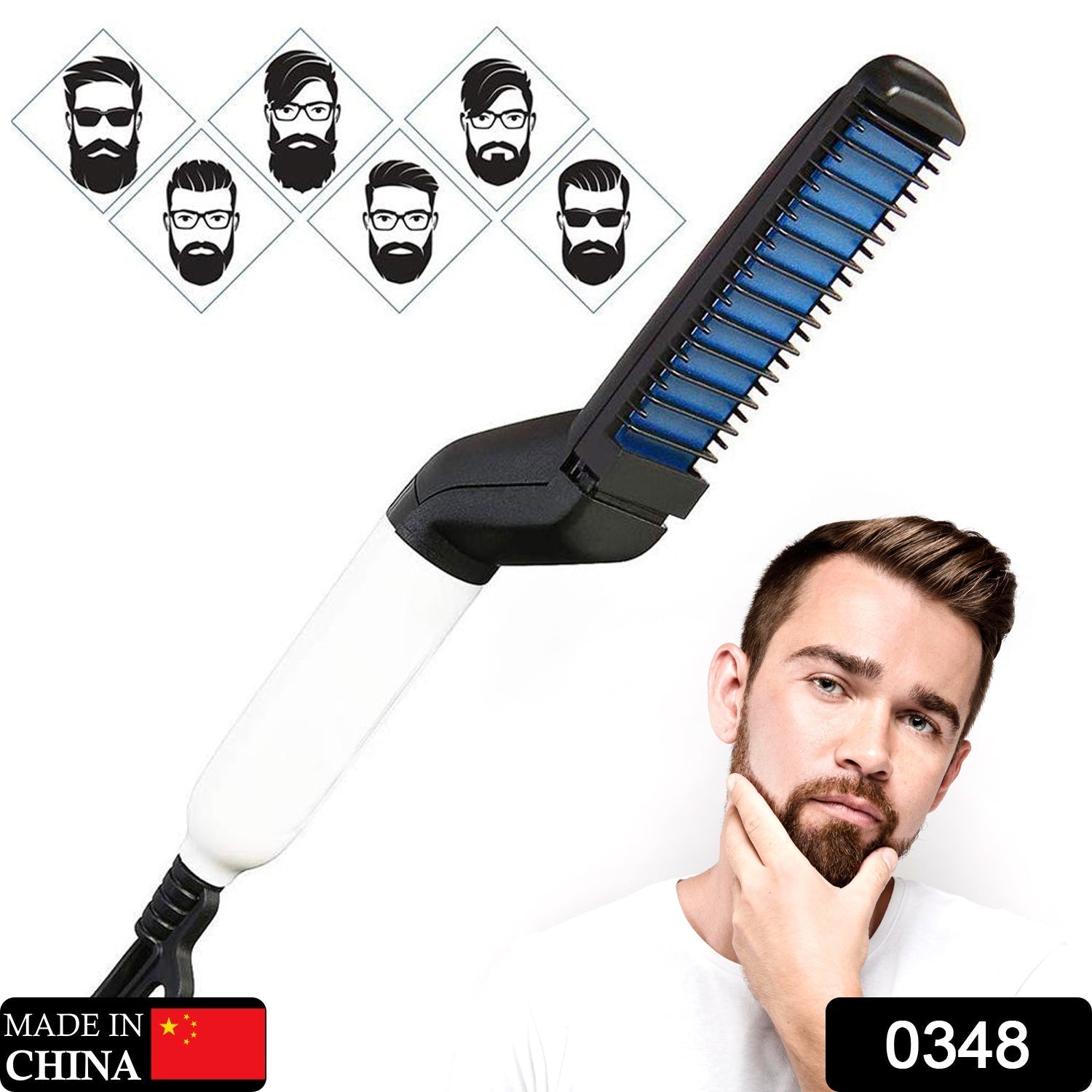 Men's Beard and Hair Curling Straightener (Modelling Comb) - infinityexculsivestore.com