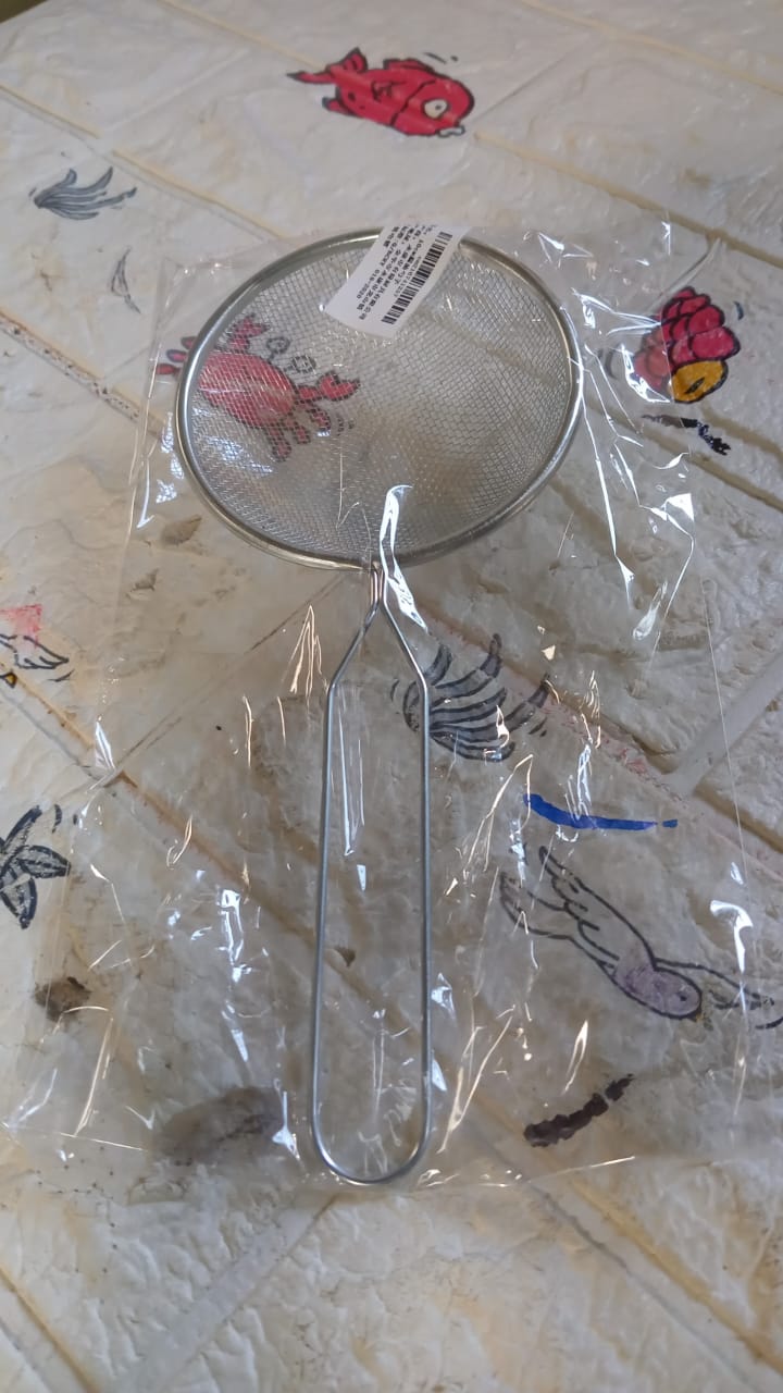 Mesh Strainer With Handle Stainless Steel Oil Strainer Ladle for Hot Pot Soup Home (1 Pc ) - infinityexculsivestore.com