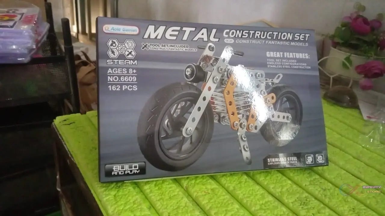 Metal DIY Bike Building Blocks for Kids (bike 162 pc of Bike Tool / 1 Set】 - infinityexculsivestore.com
