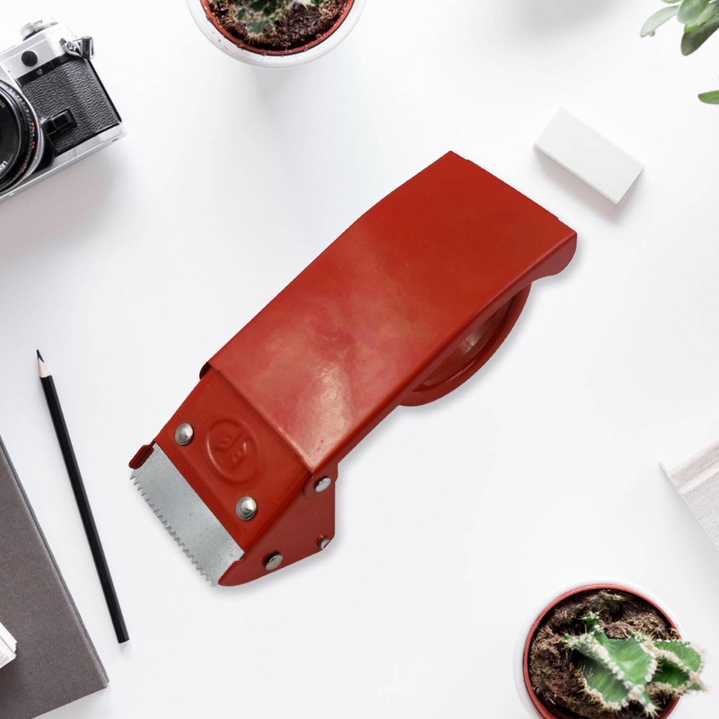 Metal Packing Tape Dispenser Cutter for Home Office use, Tape Dispenser for Stationary, Tape Cutter Packaging Tape - infinityexculsivestore.com
