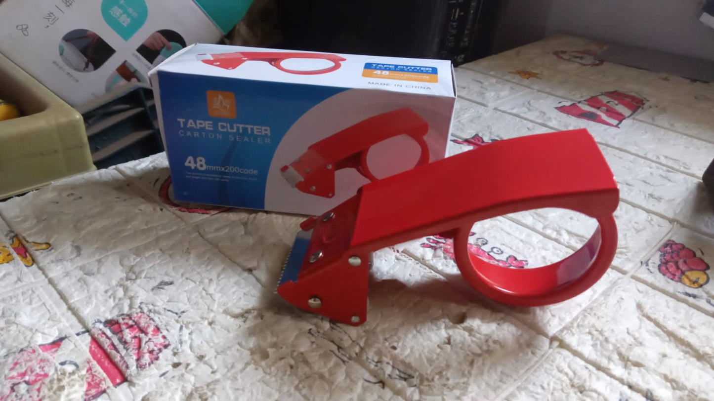 Metal Packing Tape Dispenser Cutter for Home Office use, Tape Dispenser for Stationary, Tape Cutter Packaging Tape - infinityexculsivestore.com
