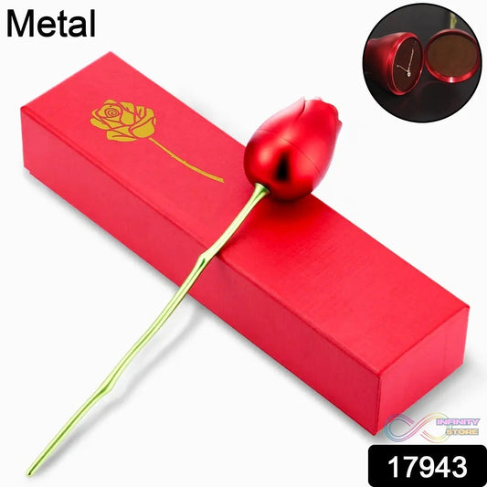 Metal Red Rose Couple Jewelry Box - Fancy Jewelry Box (1 Pc) - infinityexculsivestore.com