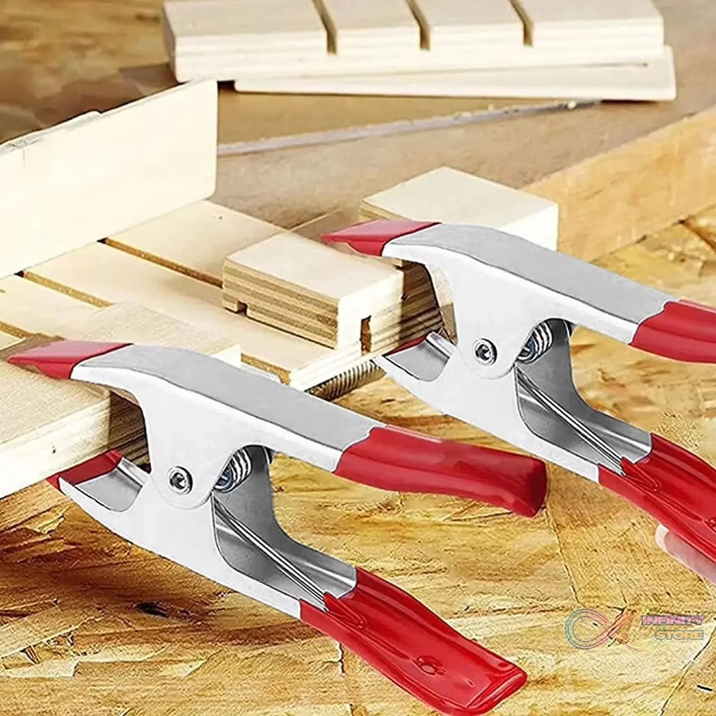 Metal Spring Clamps, Heavy Duty Spring Metal Clips Clamp (5 Pcs Set) - infinityexculsivestore.com