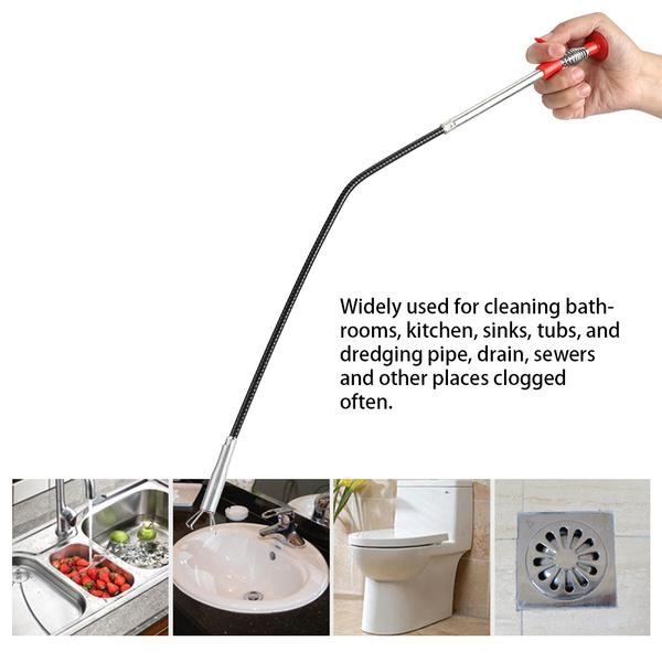 Metal Wire Brush for Kitchen Sink & Sewer Cleaning (155 cm) - infinityexculsivestore.com