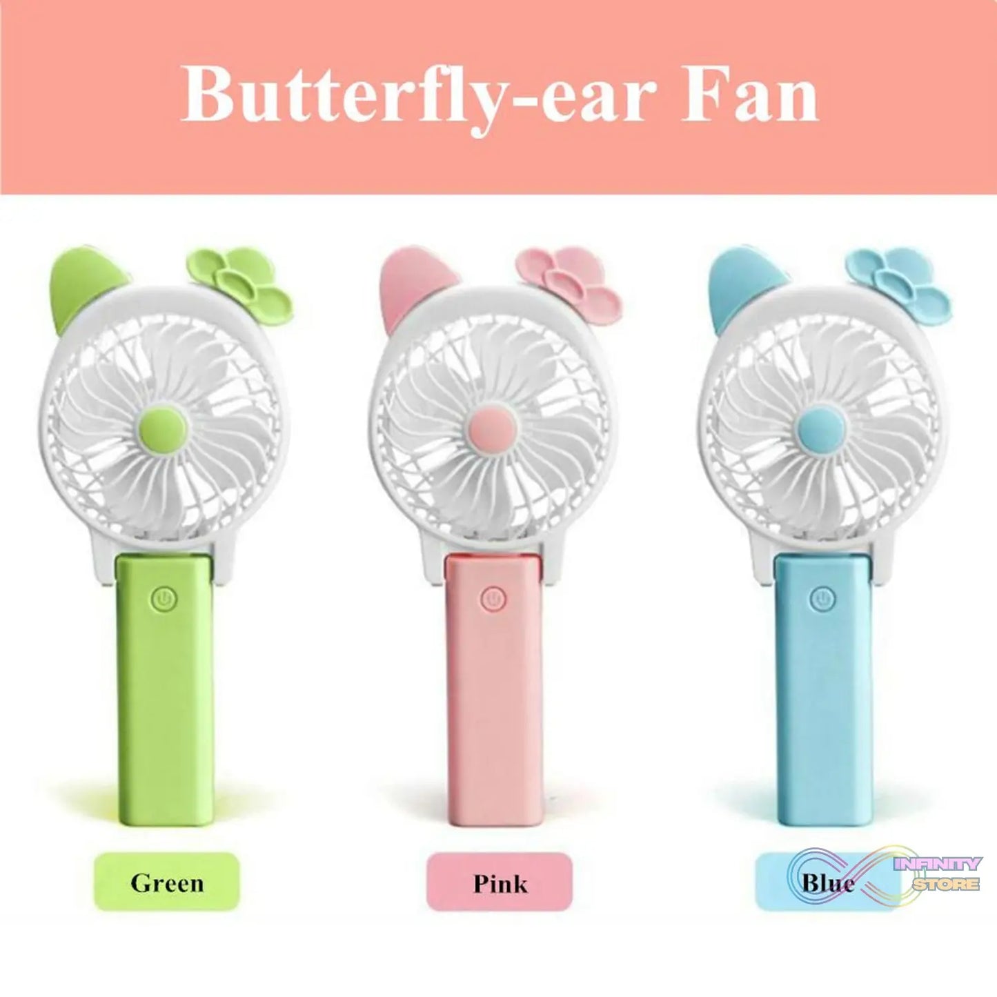 Cartoon mini fan compact and easy to use
