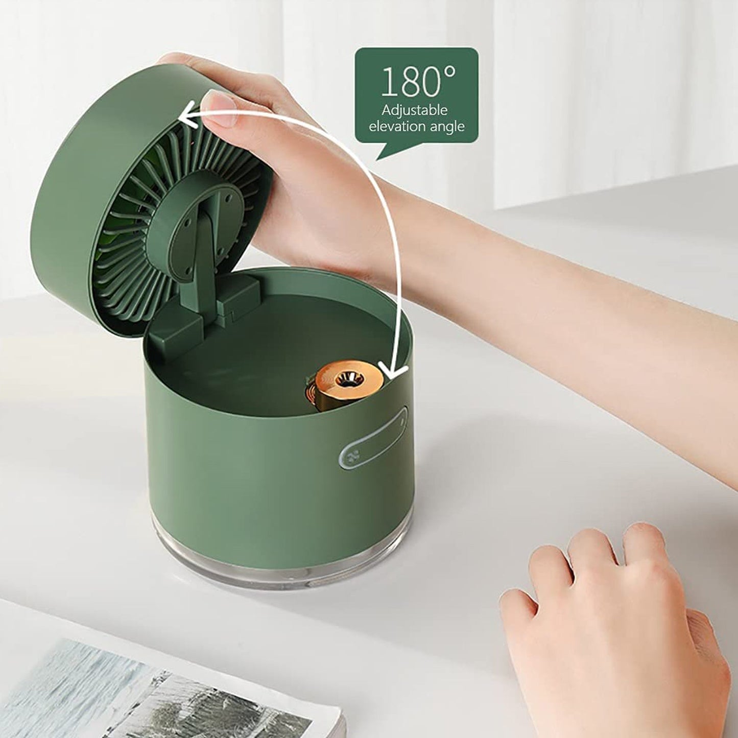 Mini Desktop Cooling Fan with Humidifier Spray - infinityexculsivestore.com