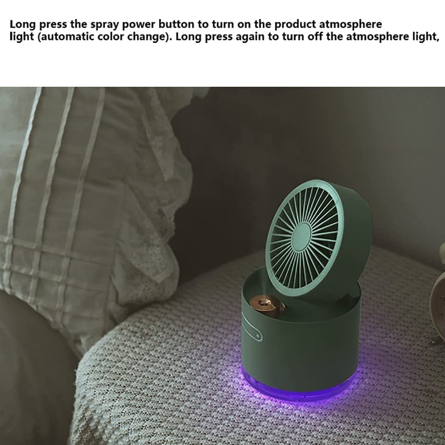 Mini Desktop Cooling Fan with Humidifier Spray - infinityexculsivestore.com