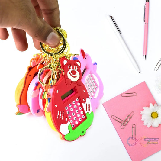 Mini Digital calculator Keychain (1 pc / Mix Design) - infinityexculsivestore.com