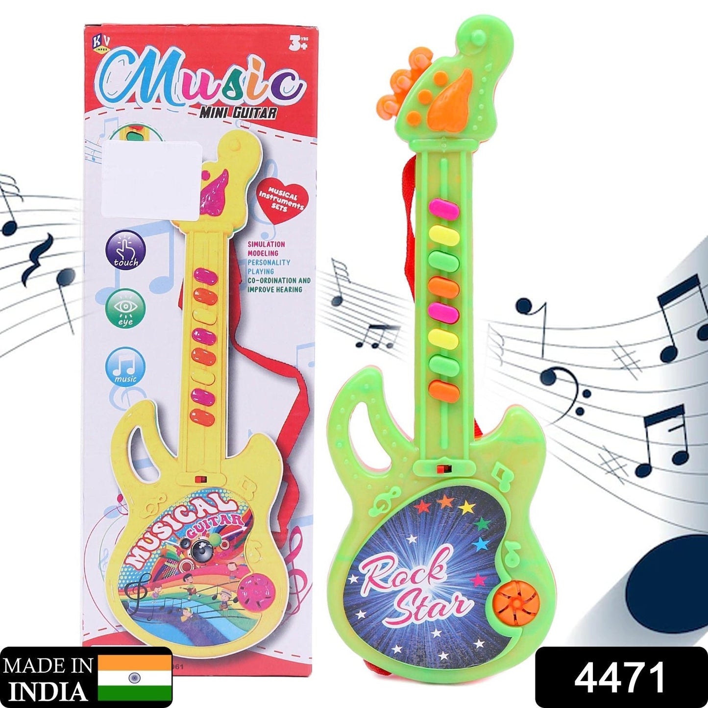 Mini Guitar Colorful with Delightful Music - infinityexculsivestore.com