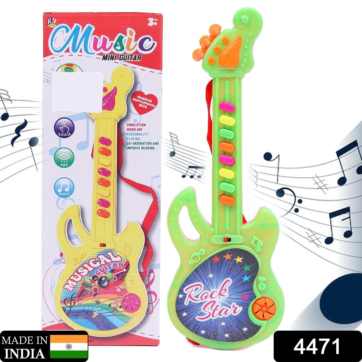 Mini Guitar Colorful with Delightful Music - infinityexculsivestore.com
