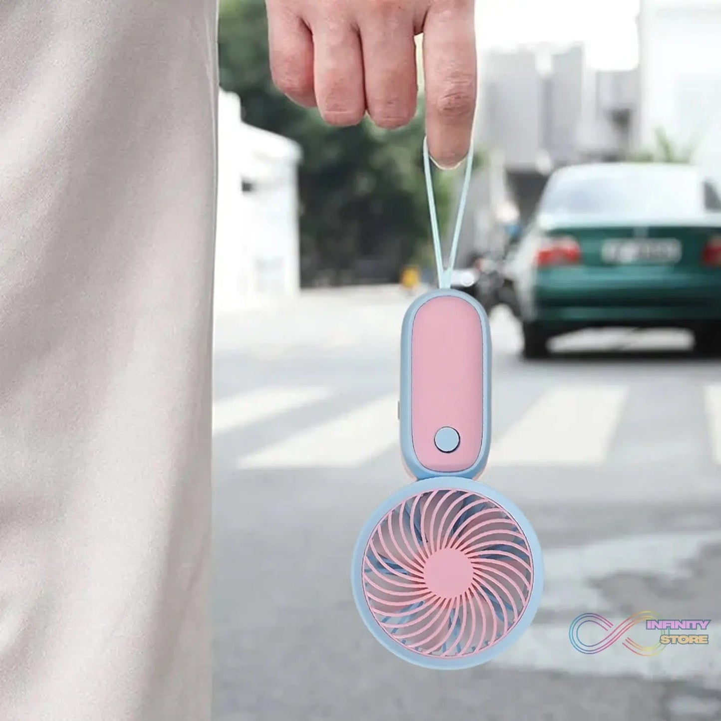 Mini Handheld Fan Portable Rechargeable Mini Fan Easy to Carry, for Home, Office, Travel and Outdoor Use (Battery Not Include) - infinityexculsivestore.com