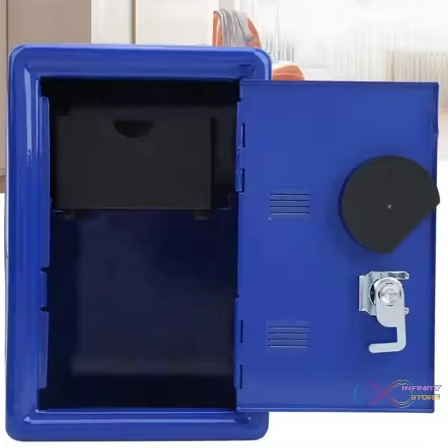 Mini Metal Cash Box, Safe Creative Piggy Bank with 2 Key (1 Pc) - infinityexculsivestore.com