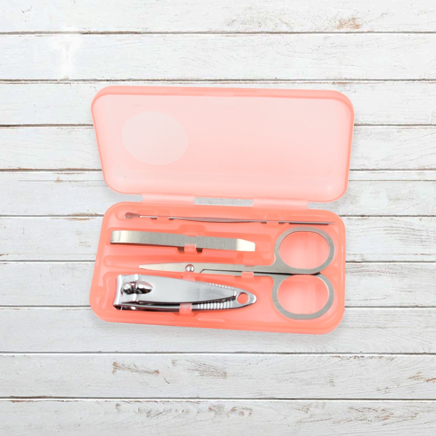 Mini Nail Clipper Set Beauty Nail Tool Set Multifunctional Beauty Set With Plastic Storage Case, (4 Pc Set) - infinityexculsivestore.com