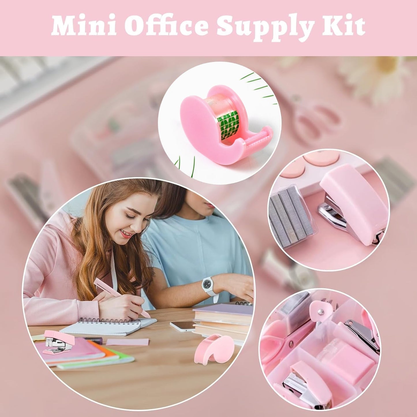 Mini Office Stationery Set (4 Pcs Set) - infinityexculsivestore.com