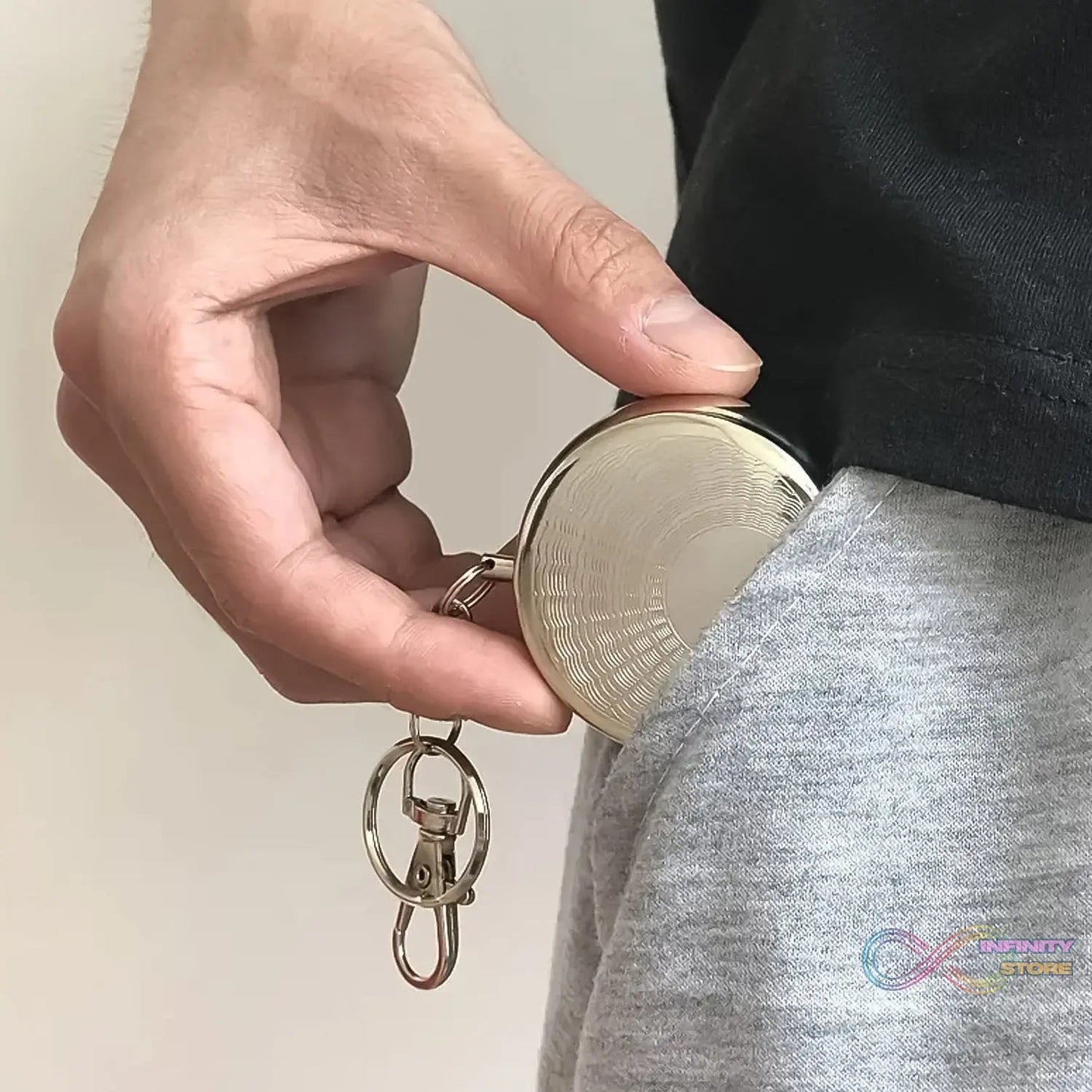 Mini Pocket SS Ashtray with keyring (1pc) - infinityexculsivestore.com