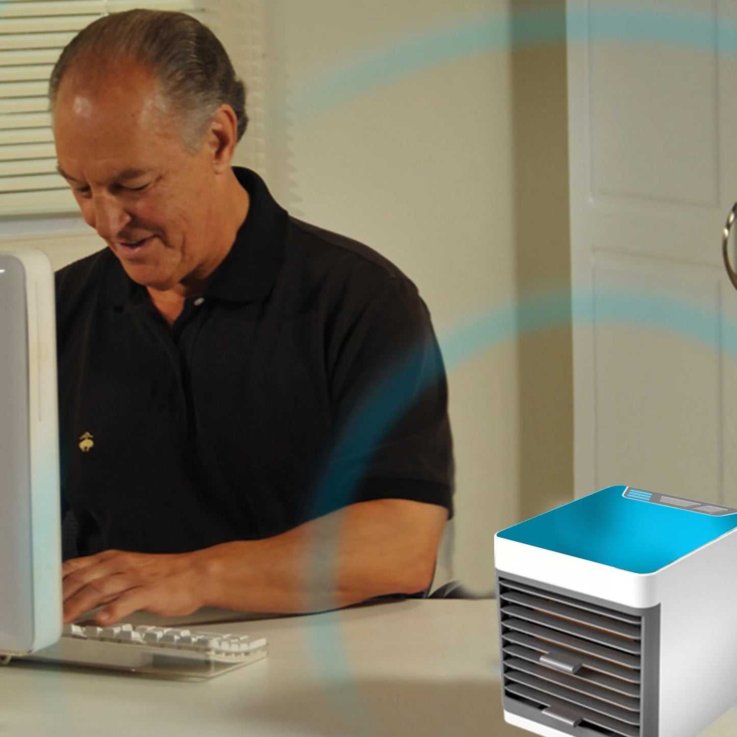Mini Portable Air Cooler with LED Light & Water Fill - infinityexculsivestore.com