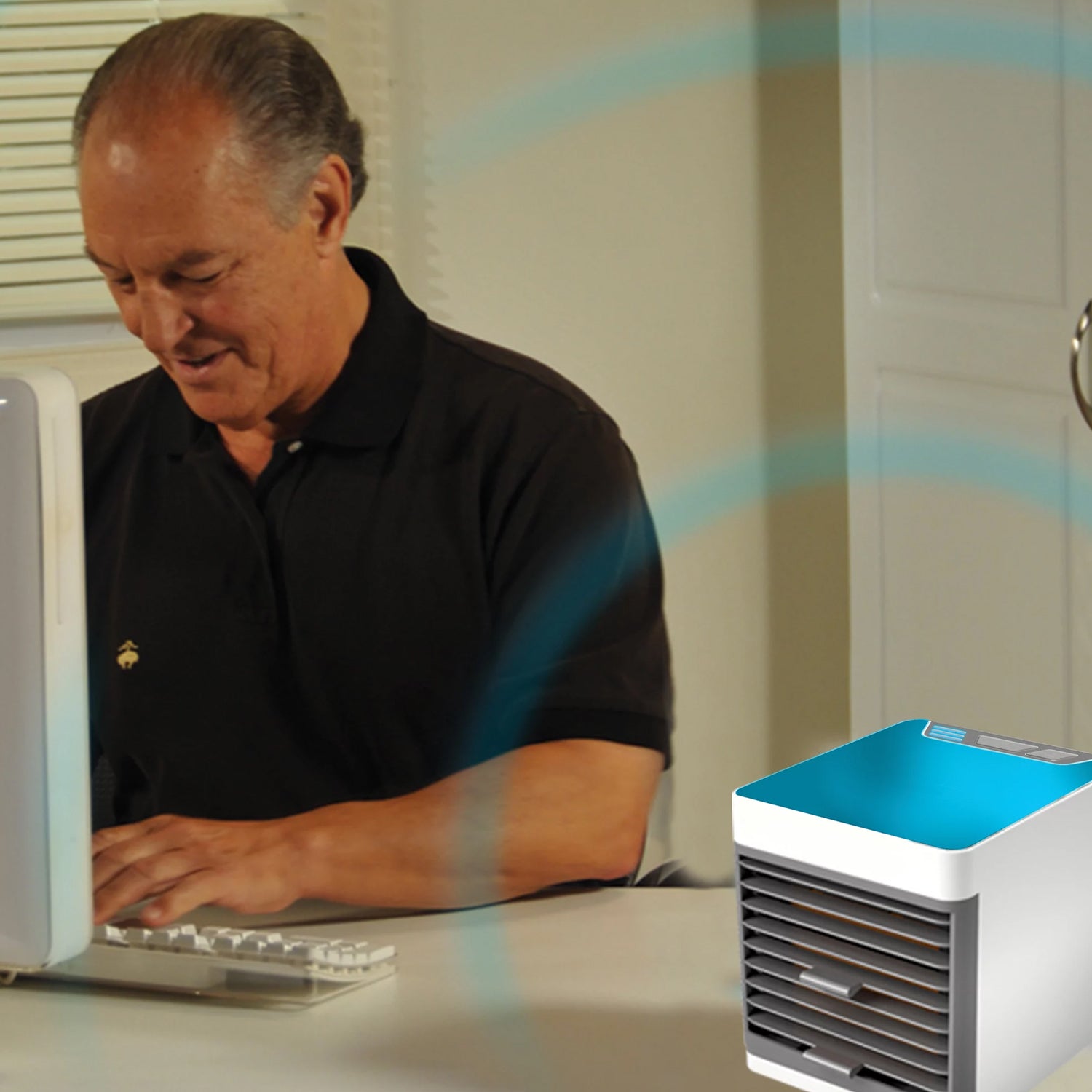 Mini Portable Air Cooler with LED Light & Water Fill - infinityexculsivestore.com