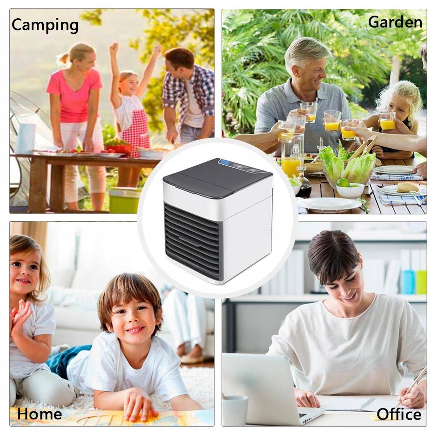 Mini Portable Air Cooler with LED Light & Water Fill - infinityexculsivestore.com