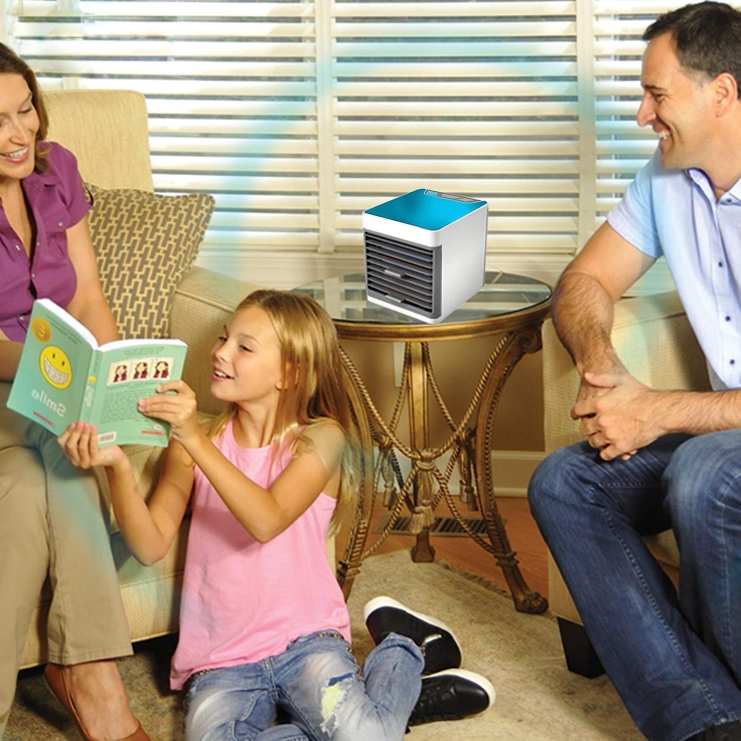 Mini Portable Air Cooler with LED Light & Water Fill - infinityexculsivestore.com